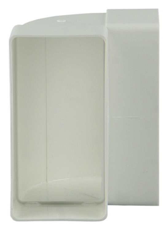 Afbeelding laden in galerijviewer, Renson 1006403 - pvc hoekverbinding vert.90° 7015 wit 110x55mm | 3 stuks