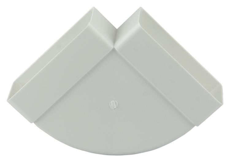 Afbeelding laden in galerijviewer, Renson 1006405 - pvc hoekverbinding hor.90° 7016 wit 110x55mm | 3 stuks