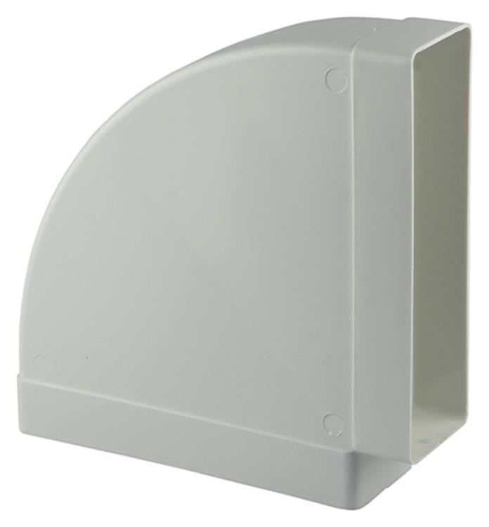 Afbeelding laden in galerijviewer, Renson 1006406 - pvc hoekverbinding hor.90° 7016 wit 204x60mm | 3 stuks