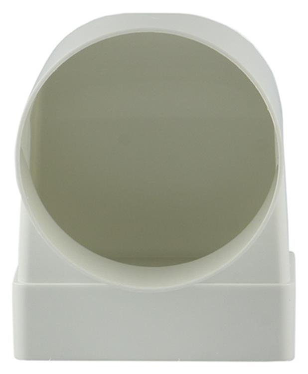 Afbeelding laden in galerijviewer, Renson 1006407 - pvc hoekverbinding rechth rond90° 7017 wit ø 100 | 3 stuks