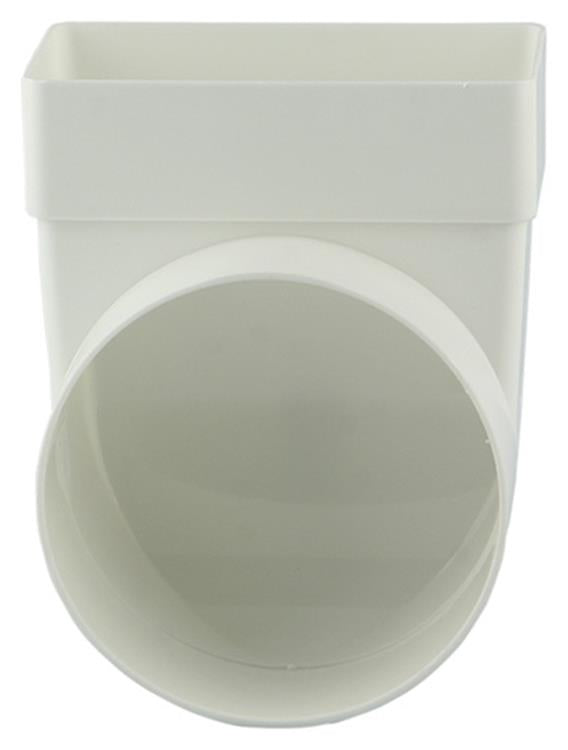 Afbeelding laden in galerijviewer, Renson 1006407 - pvc hoekverbinding rechth rond90° 7017 wit ø 100 | 3 stuks