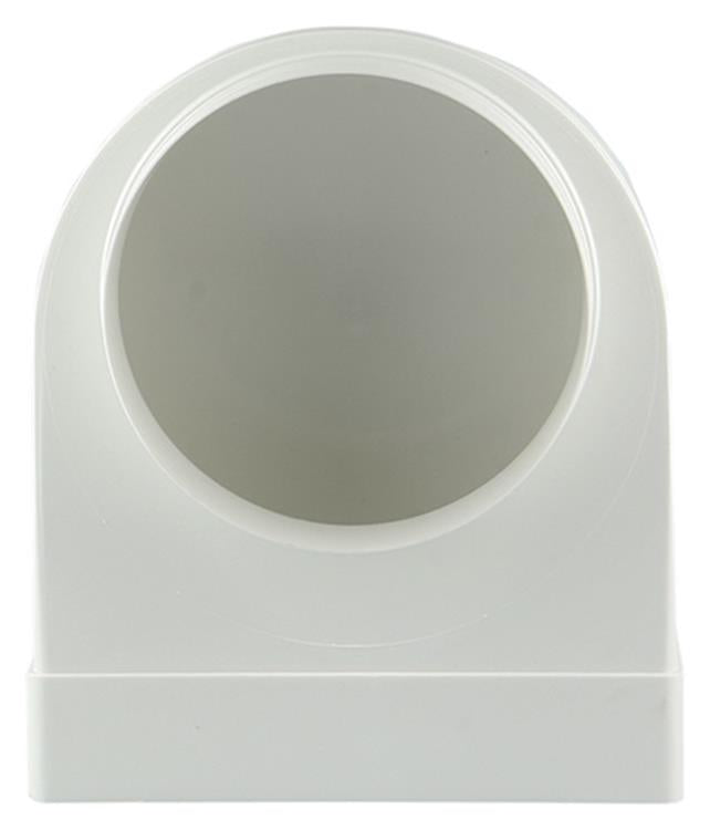 Afbeelding laden in galerijviewer, Renson 1006409 - pvc hoekverbinding rechth rond90° 7017 wit ø 150 | 3 stuks