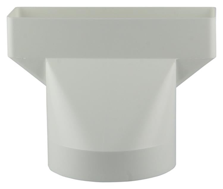 Afbeelding laden in galerijviewer, Renson 1006411 - pvc verbindingsstuk rond rechth. 7021 wit ø 125mm | 2 stuks