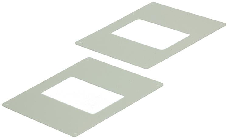Afbeelding laden in galerijviewer, Renson 1006429 - set 2 st.pvc afdekplaten 7032 wit 110x55mm | 5 stuks