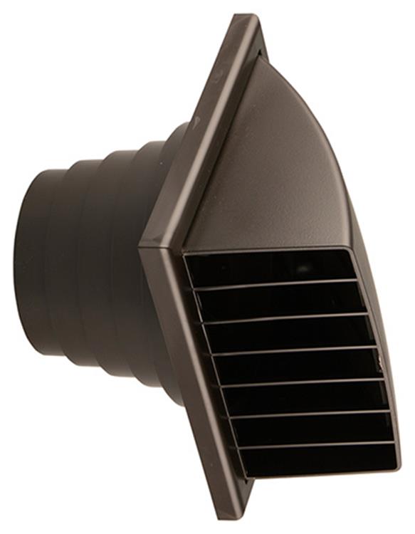 Afbeelding laden in galerijviewer, Renson 1006384 - dampkaprooster 1 klep 741 dia pvc ral 8019 ø100-130 | 2 stuks
