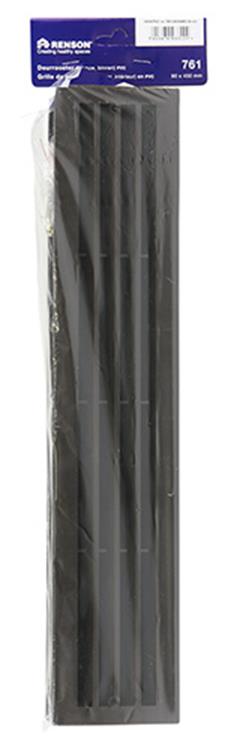 Afbeelding laden in galerijviewer, Renson 1006388 - deurrooster 761 pvc ral 8019 450x90mm | 2 stuks