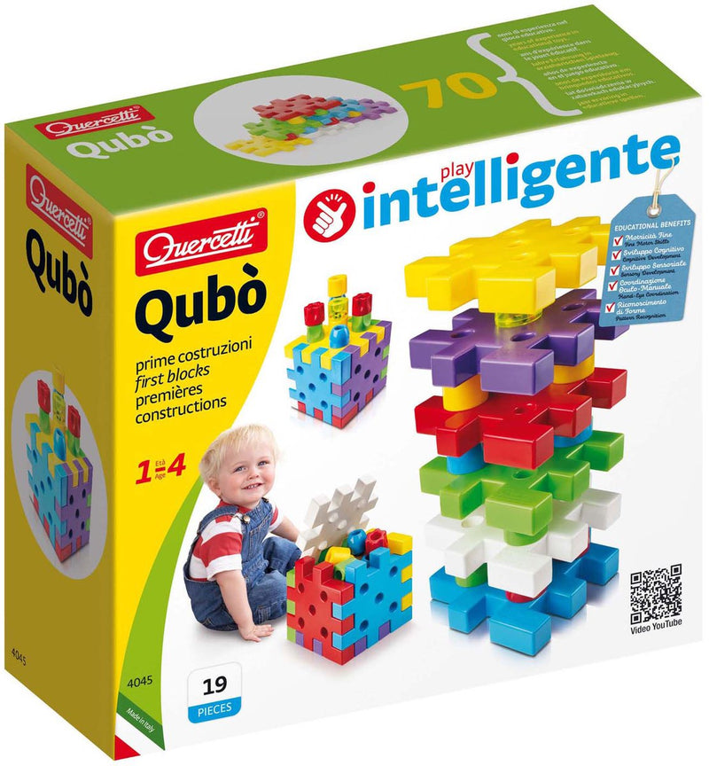Afbeelding laden in galerijviewer, Quercetti qubo eerste blokken