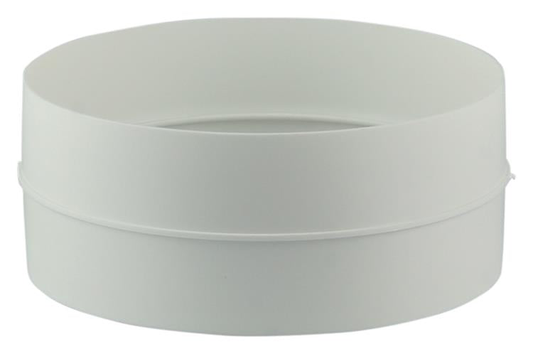 Afbeelding laden in galerijviewer, Renson 1006398 - pvc verbindingsstuk + terugslagklep 7007 wit ø 100 | 2 stuks
