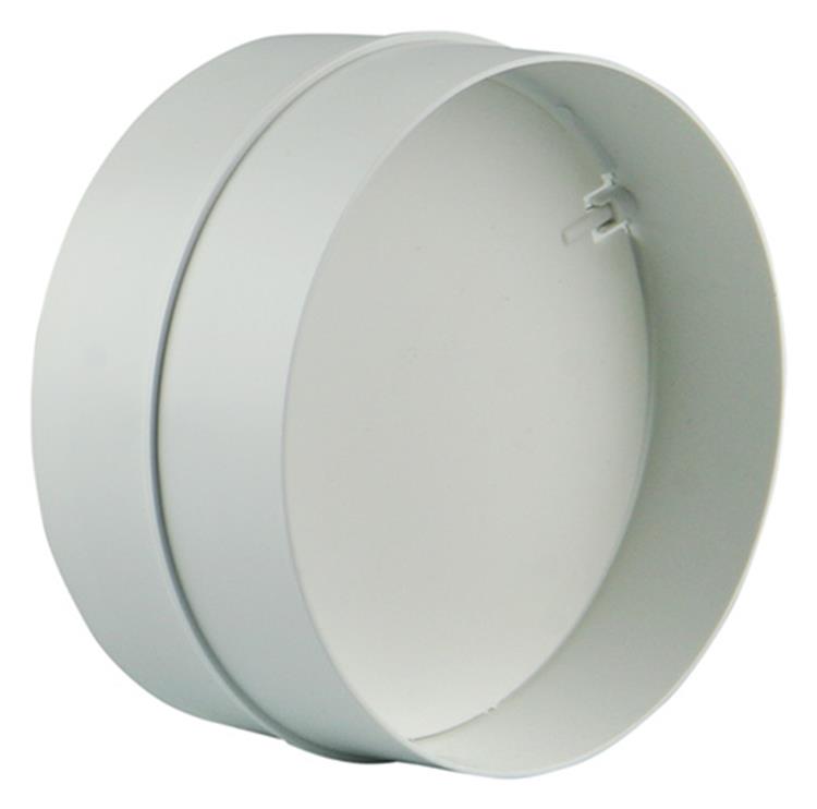 Afbeelding laden in galerijviewer, Renson 1008568 - pvc verbindingsstuk + terugslag klep 7007 wit diam. 125mm | 2 stuks