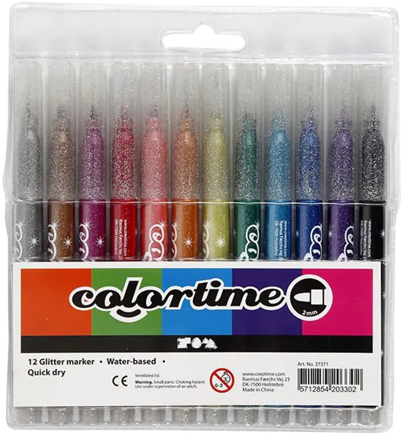 ギャラリービューアに画像をロードする, Colortime glitterstiften, 12st.