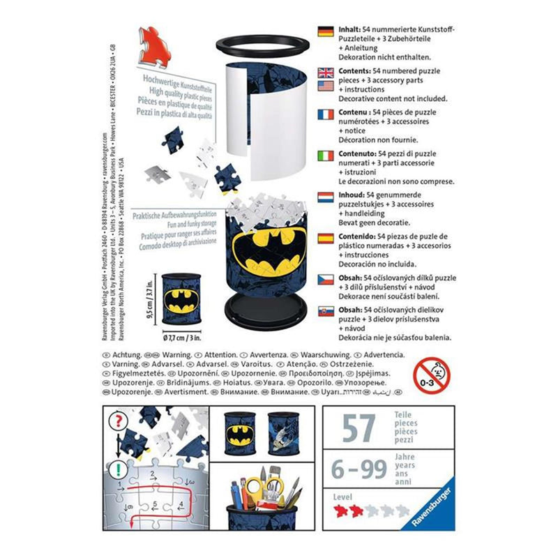 Load image into Gallery viewer, Ravensburger 3d puzzel batman pennenbak