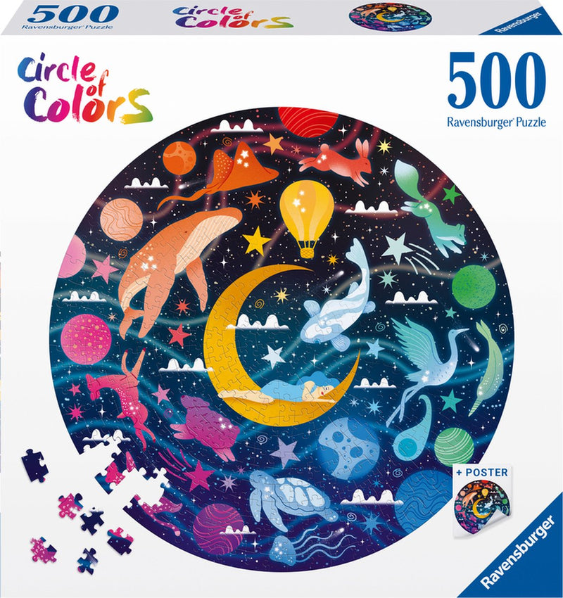 Afbeelding laden in galerijviewer, Ravensburger legpuzzel circle of colors dromen, 500st.