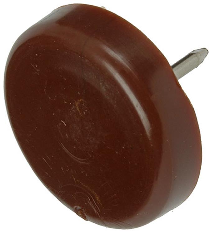 Afbeelding laden in galerijviewer, Mack 1047714 - stoelglijder nagel kunststof bruin ø 25 mm 8 st pcs | 6 stuks