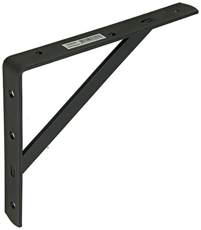 Afbeelding laden in galerijviewer, 1060004 - plankdrager versterkt zwart 200x250 | 10 stuks