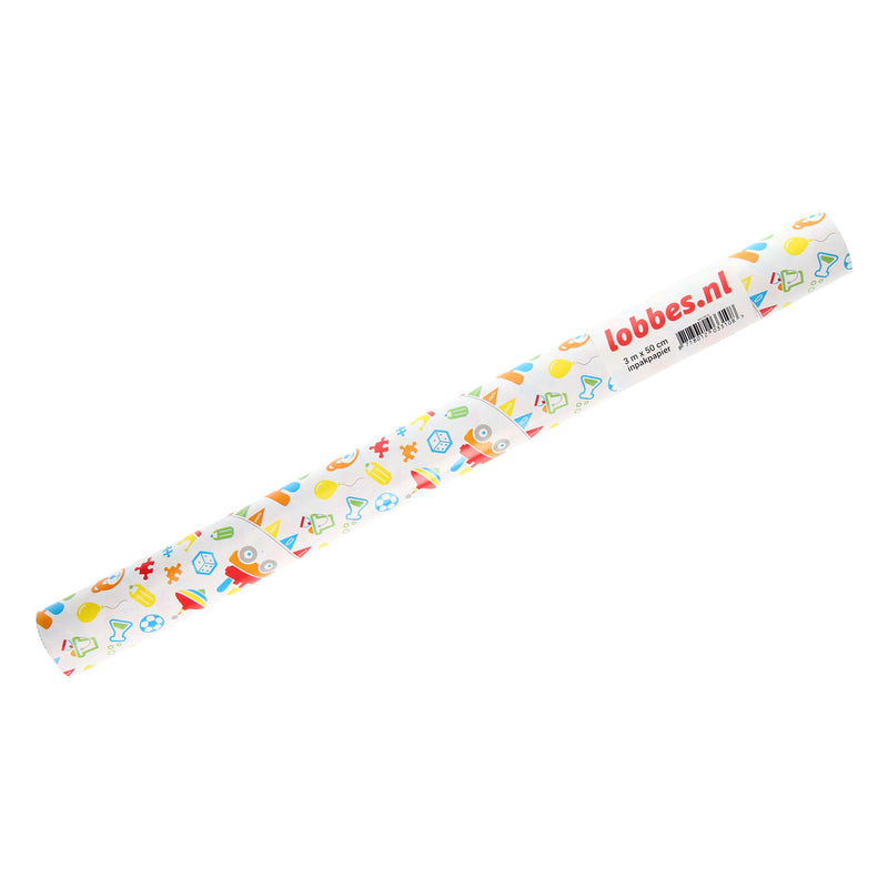 Load image into Gallery viewer, Lobbes inpakpapier speelgoed, 3 mtr