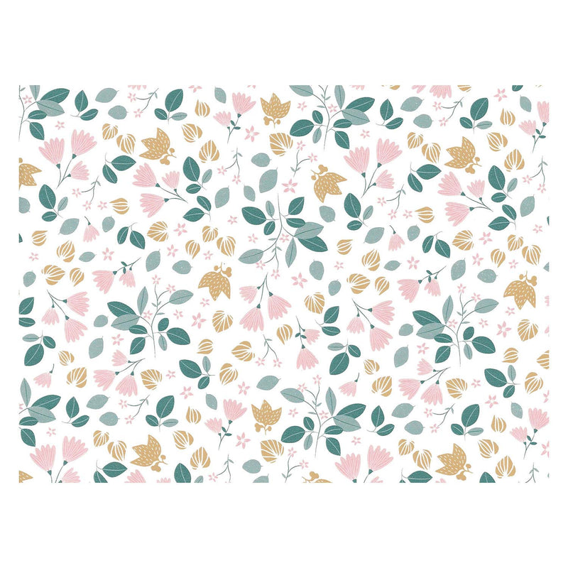 Load image into Gallery viewer, Inpakpapier Bloemen en Blaadjes, 3 mtr.