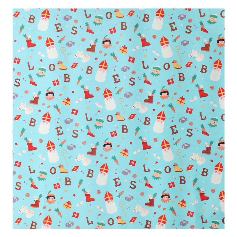Load image into Gallery viewer, Lobbes sinterklaas inpakpapier, 5mtr.