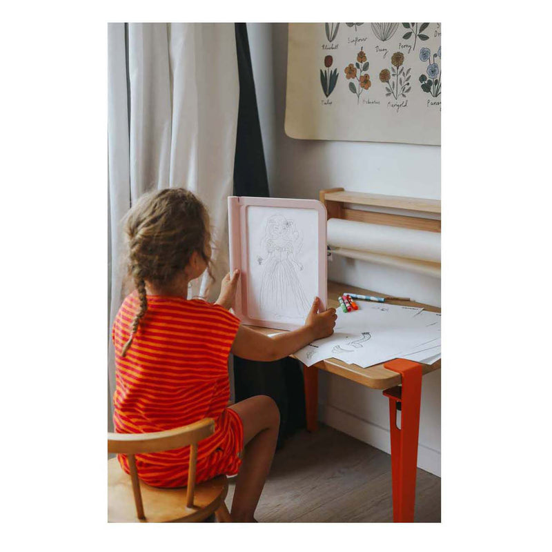 Load image into Gallery viewer, Kidywolf kidydraw-pro a4 2in1 lichttafel roze