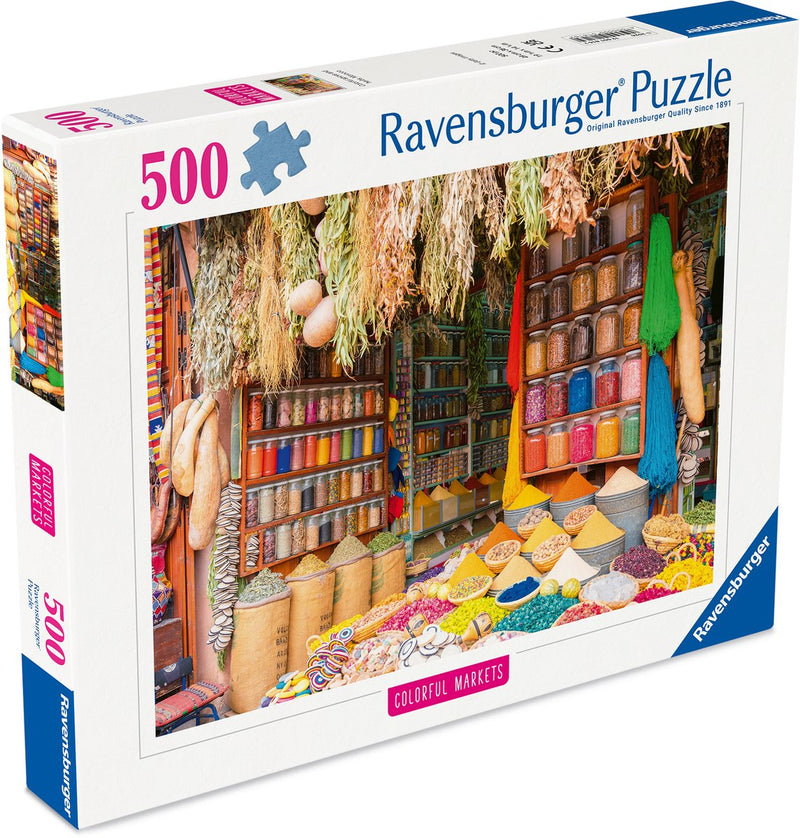 Afbeelding laden in galerijviewer, Ravensburger – kleurrijke specerijen, marokko – legpuzzel – 500 stukjes