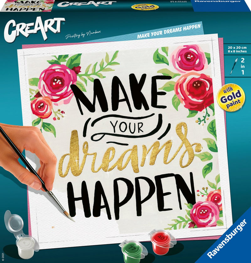 Afbeelding laden in galerijviewer, Ravensburger schilderen op nummer ravensburger creart schilderen op nummer - make your dreams happen