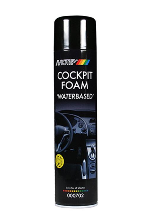 Afbeelding laden in galerijviewer, Motip car care black cockpitspray foam 600ml spuitbus