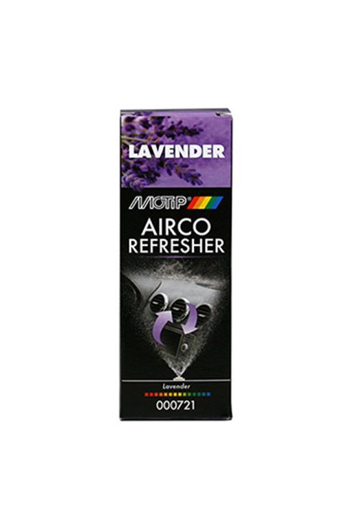 Afbeelding laden in galerijviewer, Motip car care black airco refresher in 150ml spuitbus - lavender