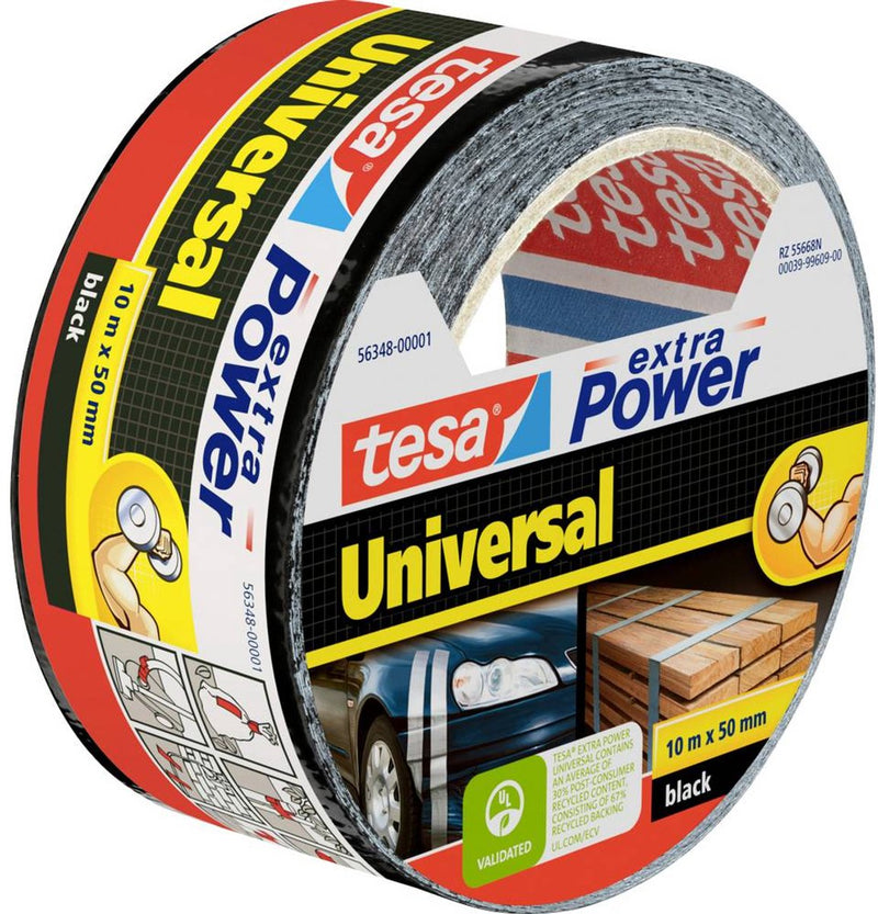 Laden Sie das Bild in Galerie -Viewer, Tesa extra power universal - duct tape - 10 m x 50 mm - zwart