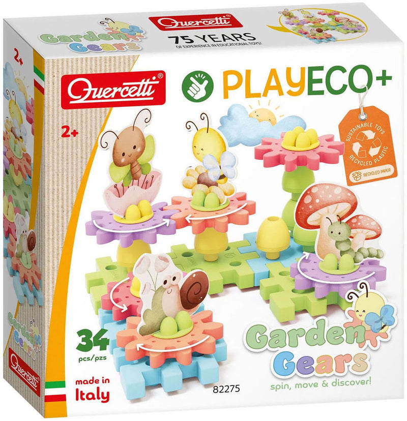 Afbeelding laden in galerijviewer, Quercetti playeco+ bloementuin tandwielen