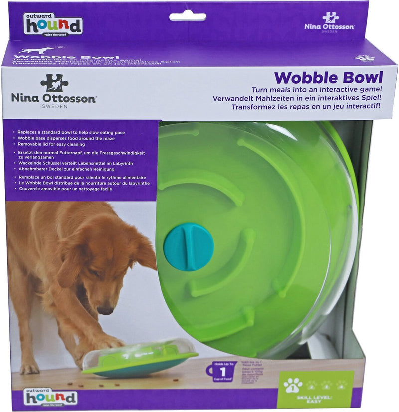 Afbeelding laden in galerijviewer, Nina ottosson wobble bowl groen 30x30x9 cm