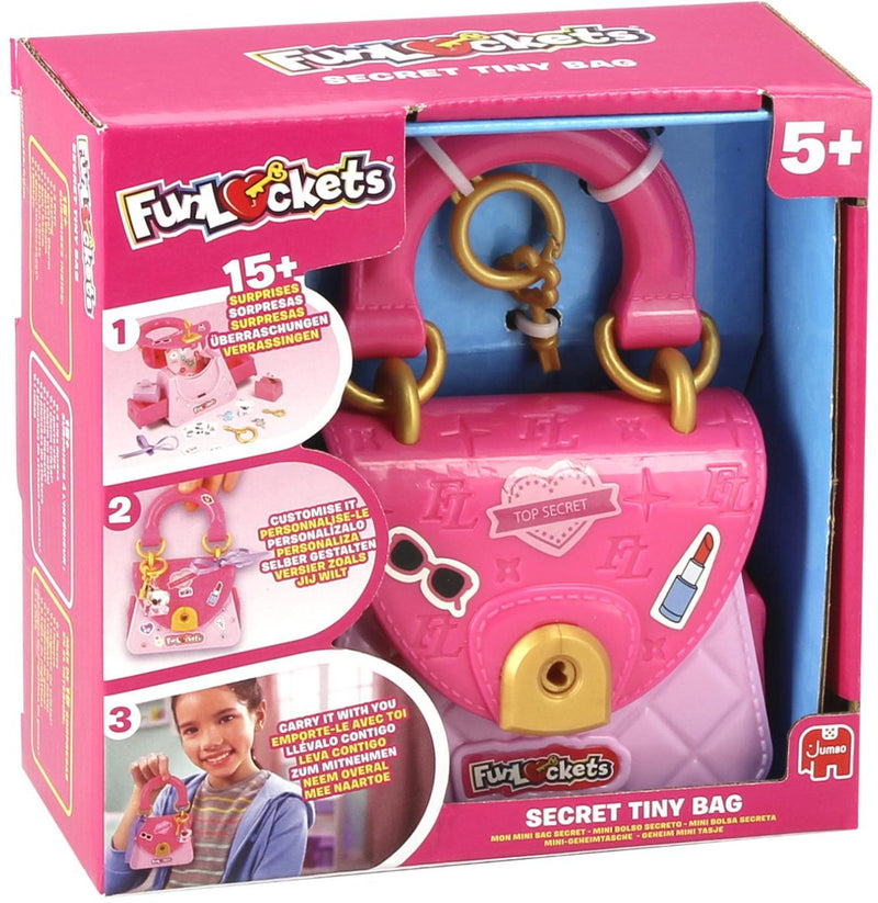 Afbeelding laden in galerijviewer, Funlockets jumbo - - mini geheim tasje - tiny bag - tasje met geheimen vakjes - vanaf 5 jaar - met 15+ verrassingen