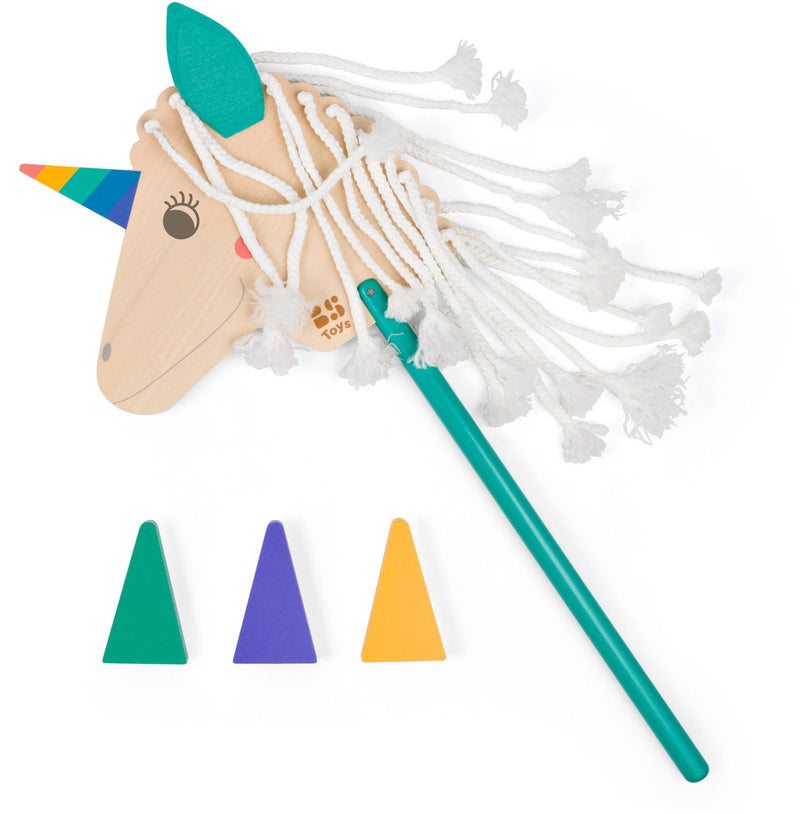 ギャラリービューアに画像をロードする, Bs toys houten eenhoorn stokpaard