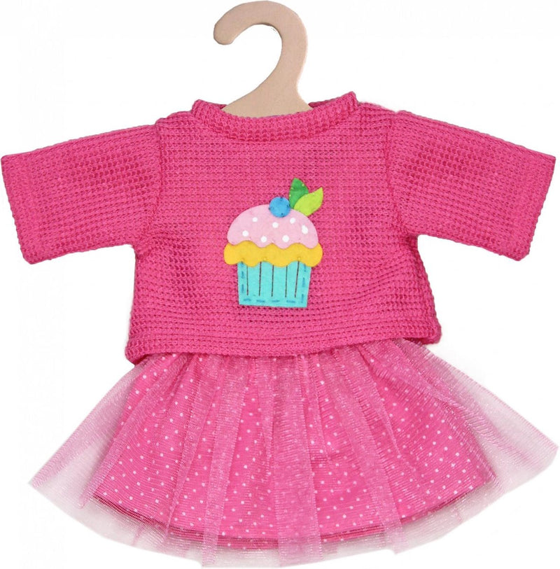 Afbeelding laden in galerijviewer, Heless poppen pullover met rok, 35-45 cm