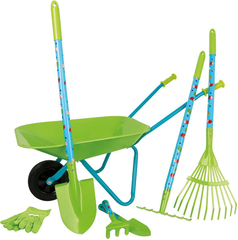 Afbeelding laden in galerijviewer, Small foot - tuingereedschap met kruiwagen groen, 8dlg.