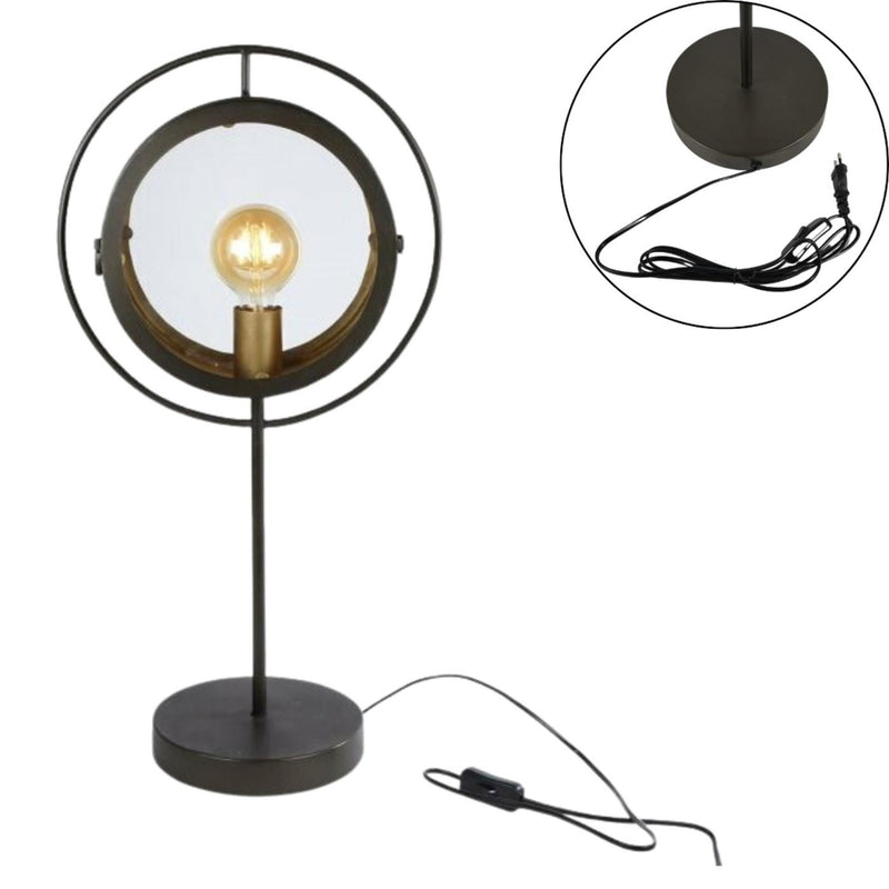 Load image into Gallery viewer, Ngk tafellamp glas en metaal 65cm