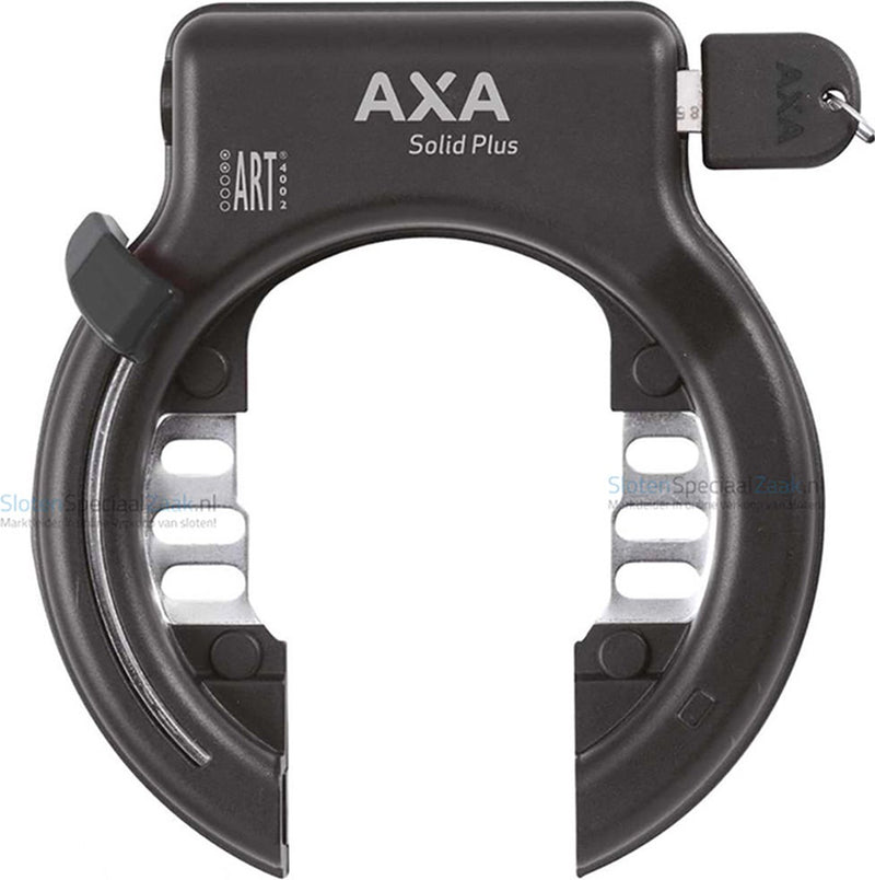ギャラリービューアに画像をロードする, AXA Solid Plus zwart ART2 ringslot - 150mm - fiets