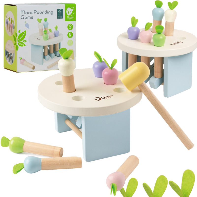 Chargez l'image dans la visionneuse de la galerie, Classic world houten hamerbank educatief speelgoed - wortels slaan.