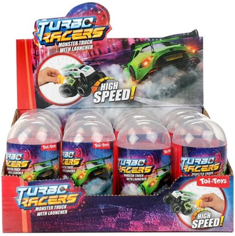 Chargez l'image dans la visionneuse de la galerie, Turbo racers monster truck met afschieter in ei