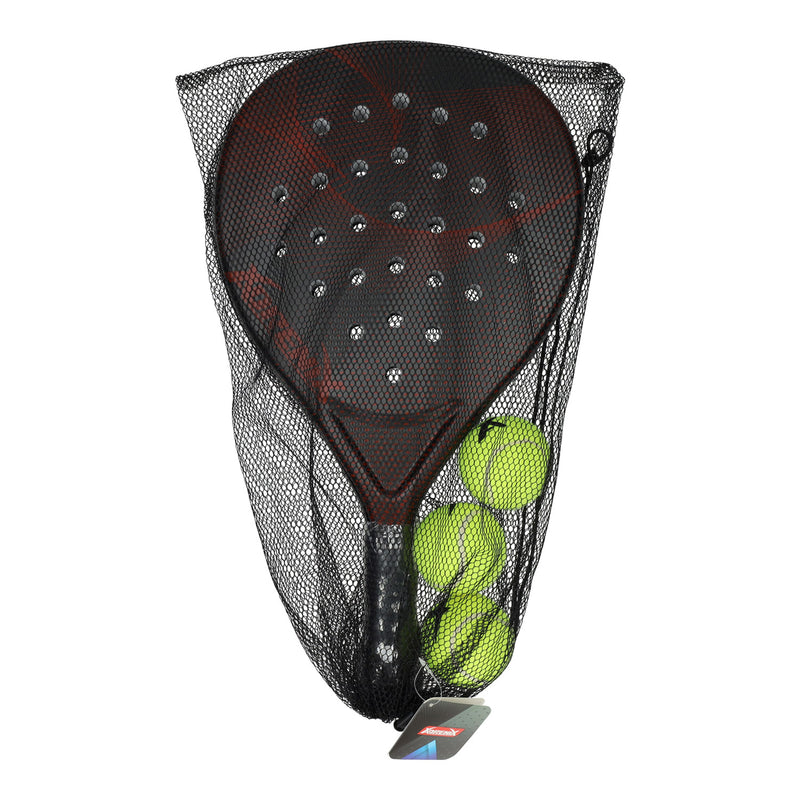 Load image into Gallery viewer, Adrenix padelset racket met 3 ballen - rood