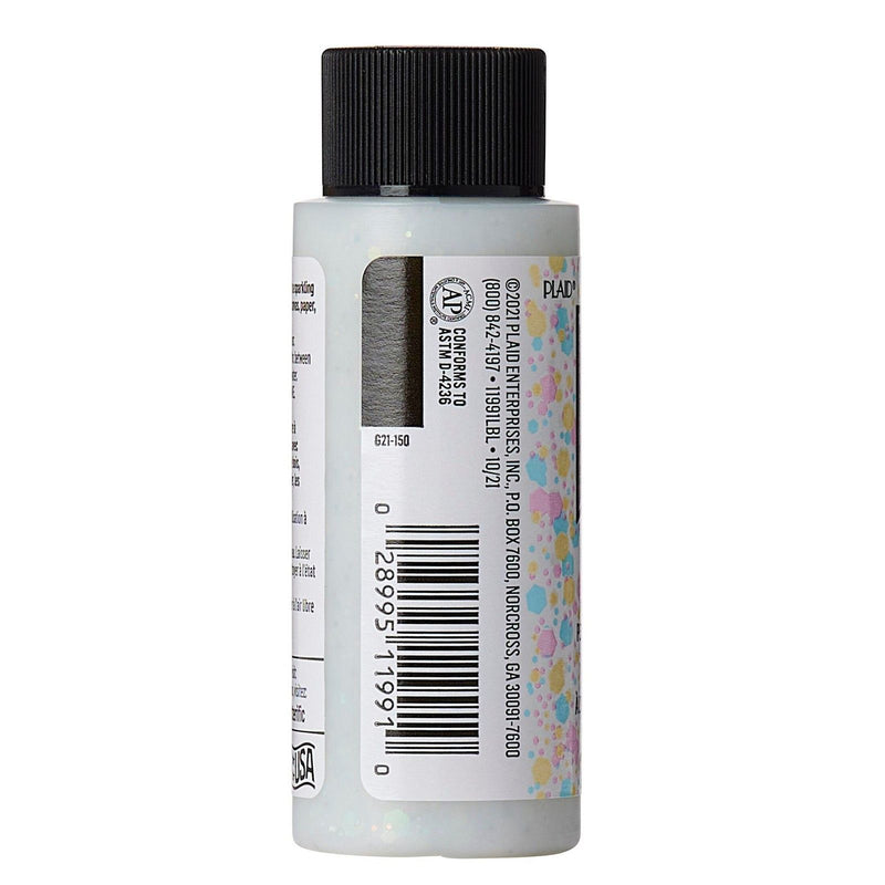 Load image into Gallery viewer, Folkart • glitterific pop acrylic paint snowfall 59ml