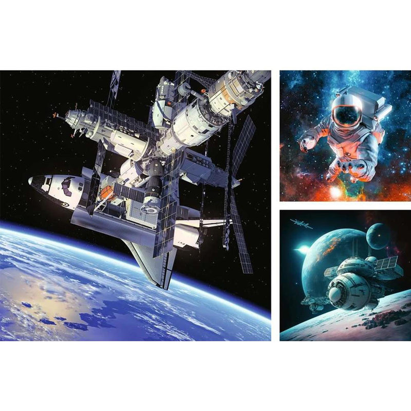 Load image into Gallery viewer, Ravensburger puzzel space 3x49 stukjes