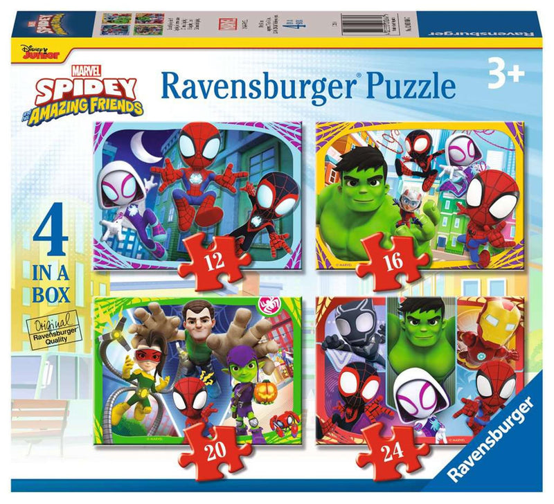 Load image into Gallery viewer, Ravensburger legpuzzel spidey and his amazing friends, 2x24st.