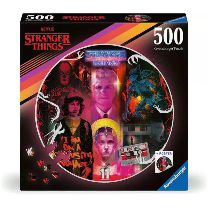 Load image into Gallery viewer, Ravensburger ronde puzzel stranger things 500 stukjes