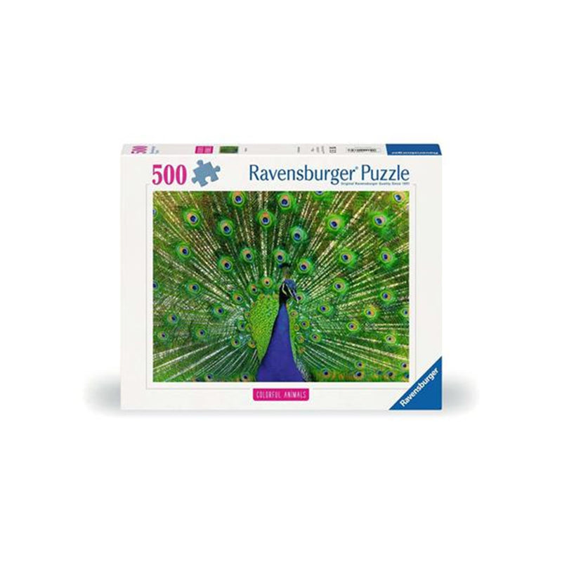 Load image into Gallery viewer, Ravensburger puzzel peacock 500 stukjes