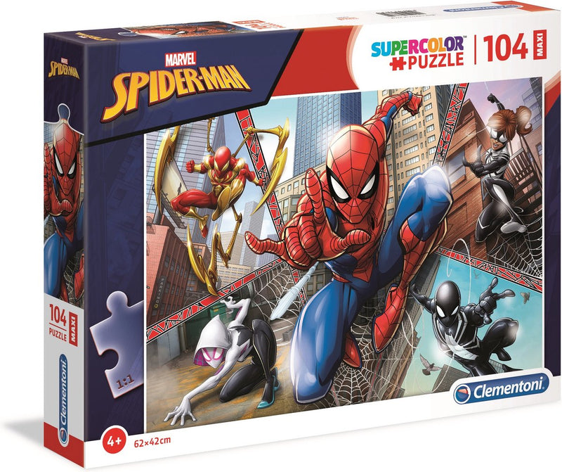 Afbeelding laden in galerijviewer, Clementoni legpuzzel super color maxi spiderman, 104st.