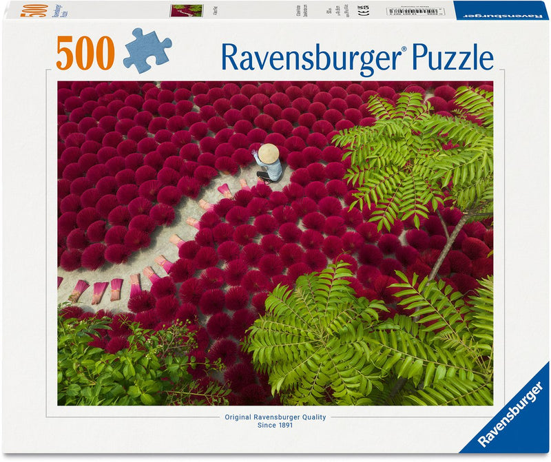 Afbeelding laden in galerijviewer, Ravensburger – een zee van rood – legpuzzel – 500 stukjes