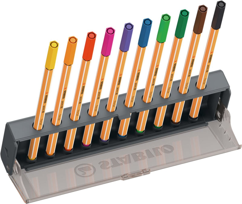 Cargue la imagen en el visor de la galería, Stabilo point 88 click set fineliners - 10dlg.