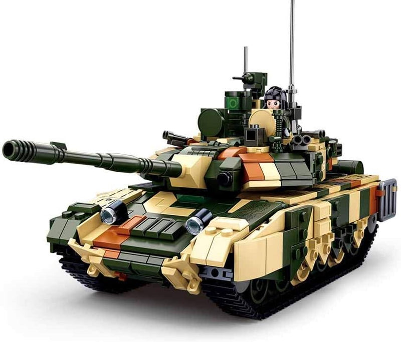 Afbeelding laden in galerijviewer, Sluban modelbricks army grote gevechtstank bouwspeelgoed – constructieset modelbouw – bouwdoos met 758 bouwstenen – m38‑b0756 vanaf 8 jaar