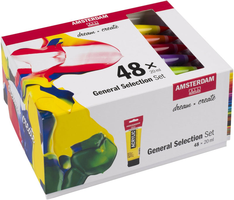 ギャラリービューアに画像をロードする, Amsterdam standard series acrylverf algemene selectie set | 48 × 20 ml