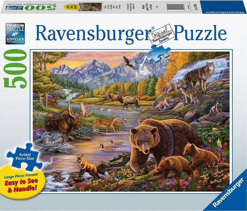 ギャラリービューアに画像をロードする, Ravensburger puzzel wildernis - legpuzzel - 500 stukjes