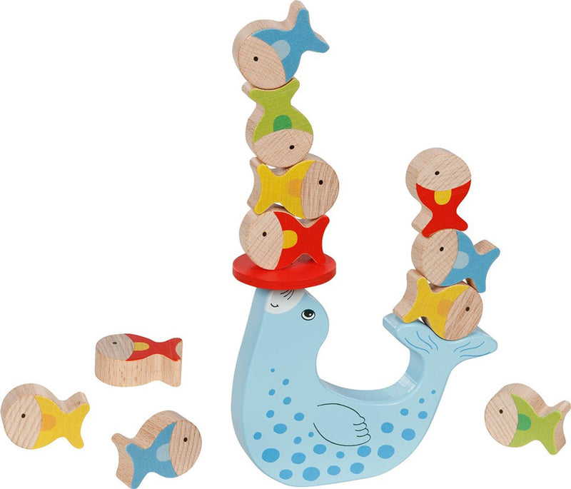 ギャラリービューアに画像をロードする, Goki houten balansspel zeehonden, 15dlg.